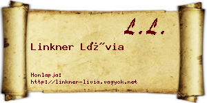 Linkner Lívia névjegykártya